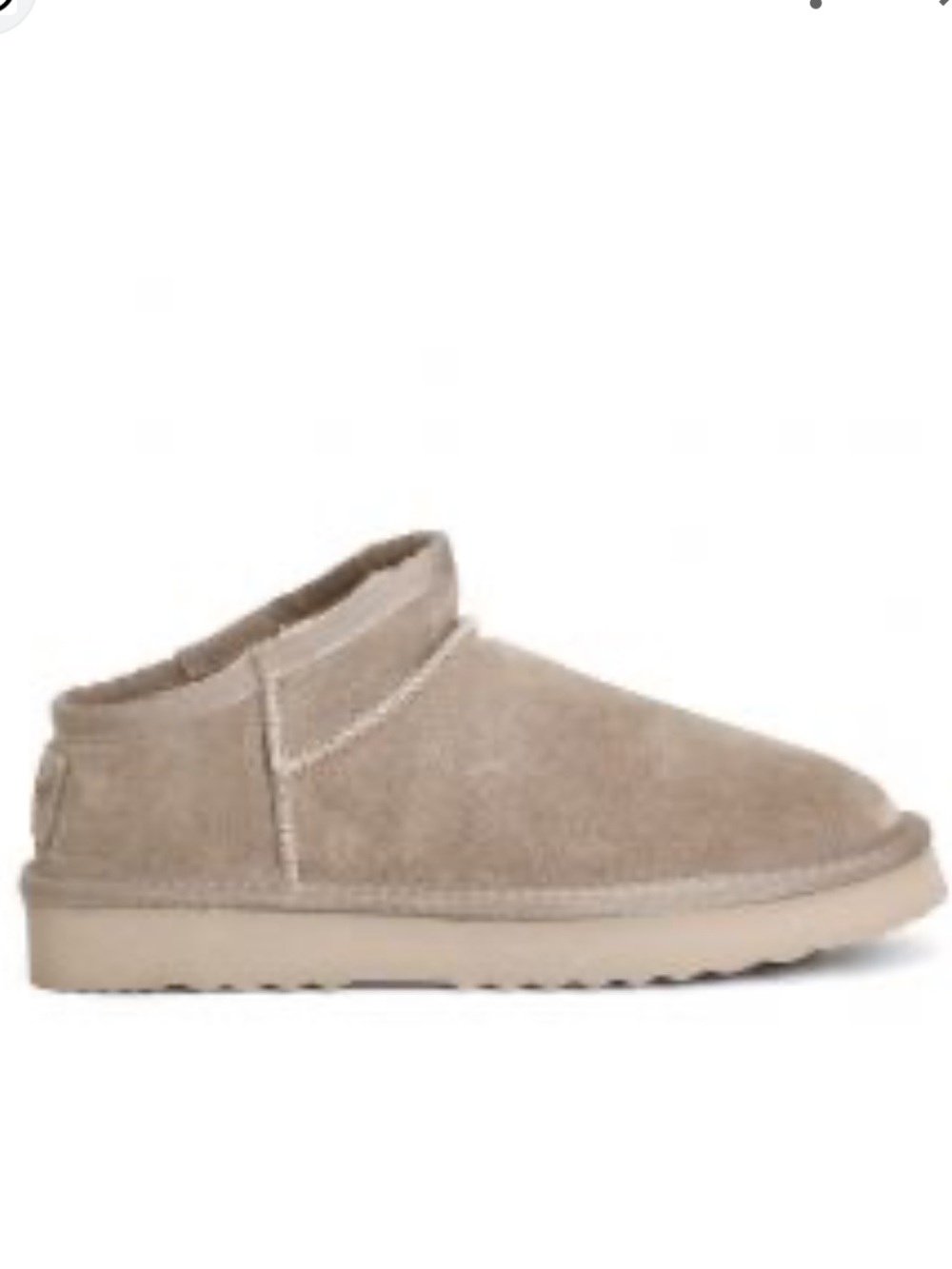 UGG kids super mini boot slipper in taupe size 9